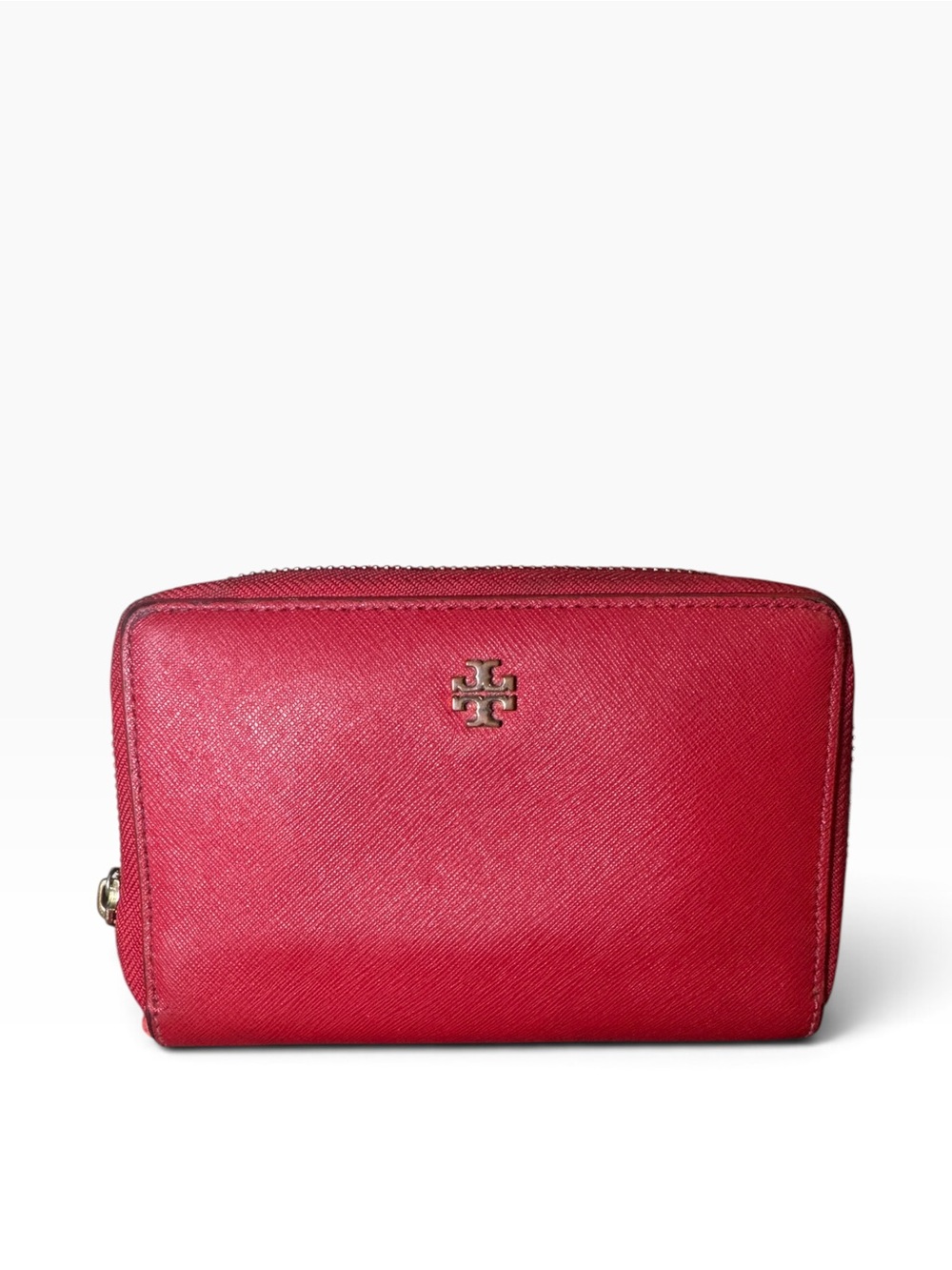 Tory Burch Red Compact Wallet